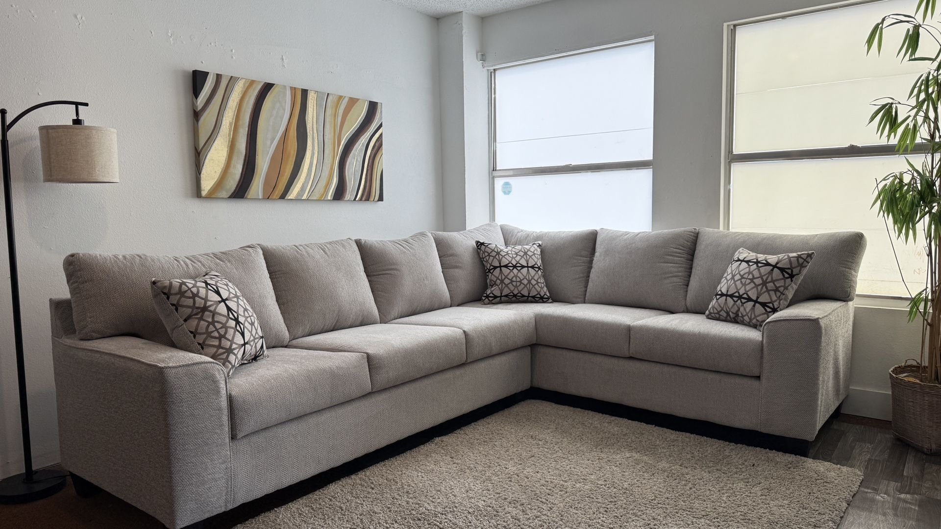 New Light Grey Sectional