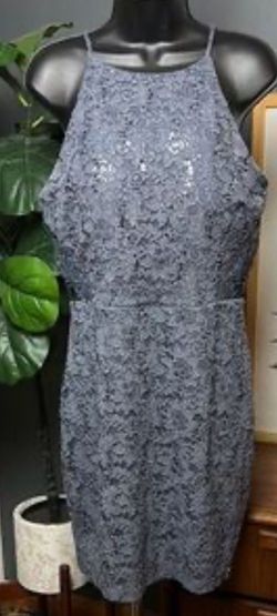WINDSOR, Gunmetal Sequin Semi Formal/cocktail/party/homecoming Dress, Size 5