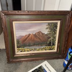 Free Mountain Canvas Painting