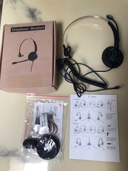 Telephone headset