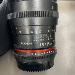 Rokinon Lens 1.5 35mm
