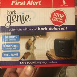 Dog First Alert Bark Genie Automatic Ultrasonic Bark Deterrent Device