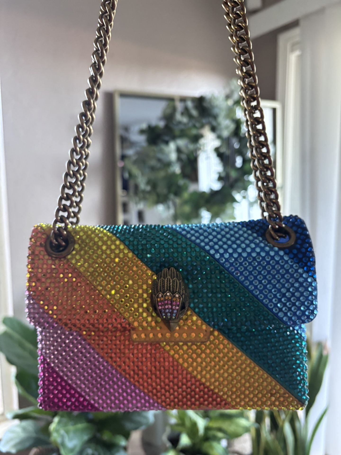 Kurt Geiger Rainbow Rhinestone Bag