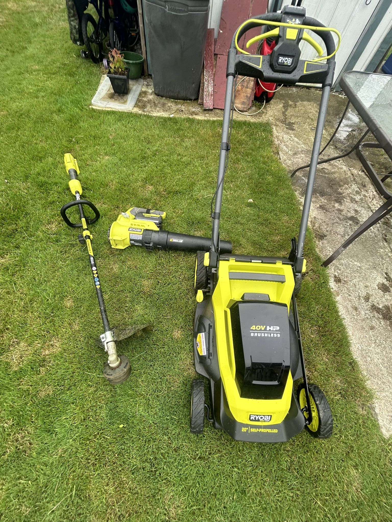 40v Hp Ryobi Brushless Electric Lawn Mower RYOBI 40v Self