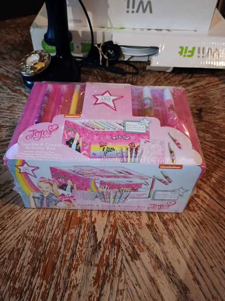  JOJO SIWA Sparkle Create Arts & Craft 180+ pieces Activity Stationary Box 
