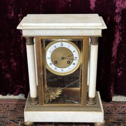Samuel Marti Marble Mantel Clock