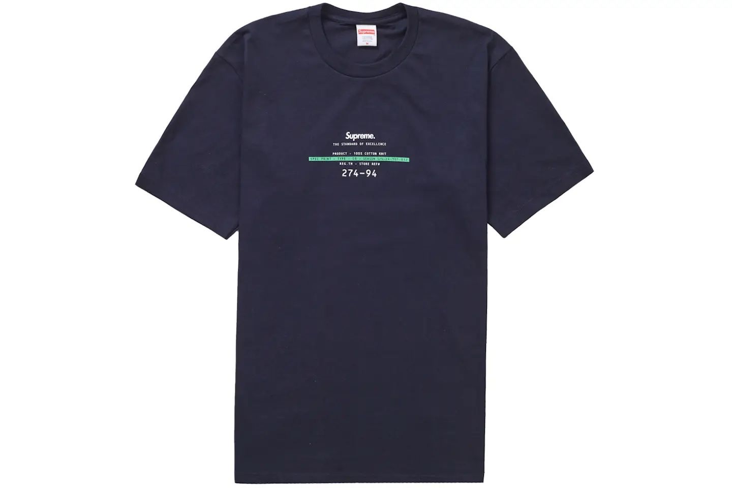 Supreme Standard Navy Tee 