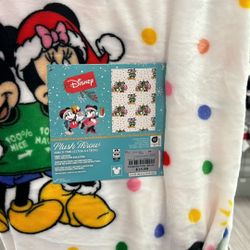 christmas mickey and minnie blanket