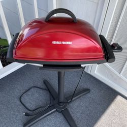 George Foreman Gfo201r Indoor/Outdoor Electric Grill - Red