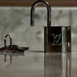 *RARE!* Authentic LOUIS VUITTON SILVER LOCK #318 • Vintage from the 1990s
