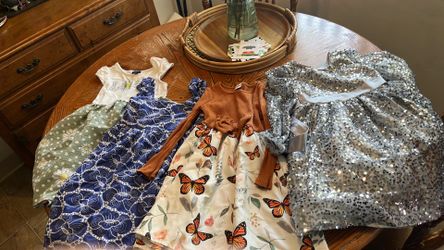 Girls size 6 dresses all used good condition