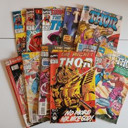 Lot of 10 Vintage Thor Comic Books 
