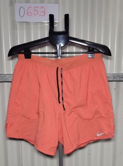 Nike Dri-Fit Running Shorts - Coral - Size L (0653)