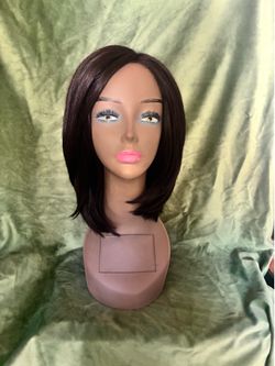 18" Realistic Female Mannequin Head with shoulder Wig
