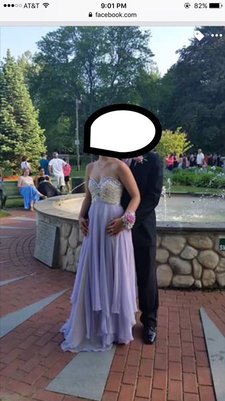 Layered prom dress
