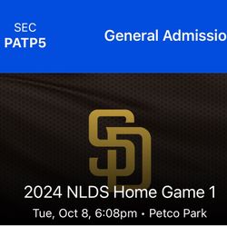 Padres NLDS Game 3 $220
