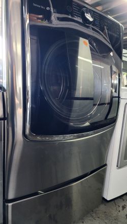 LG X 9.0 cu.ft. capacity Front-load Smart Wi-Fi Enabled Electric Dryer with TurboSteam