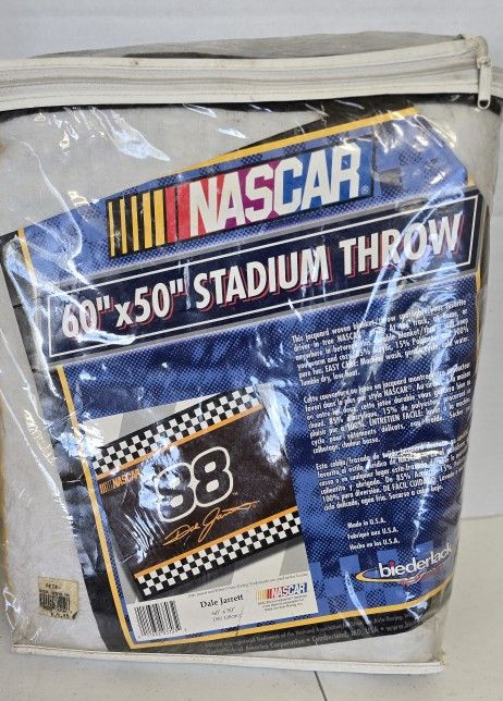 NEW Nascar Dale Jarrett #88 Fleece Throw /Blanket 48" X 54"