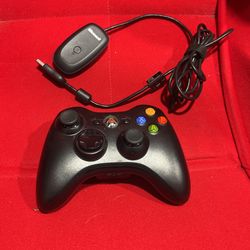Microsoft Xbox 360 Controller With USB Adapter. 