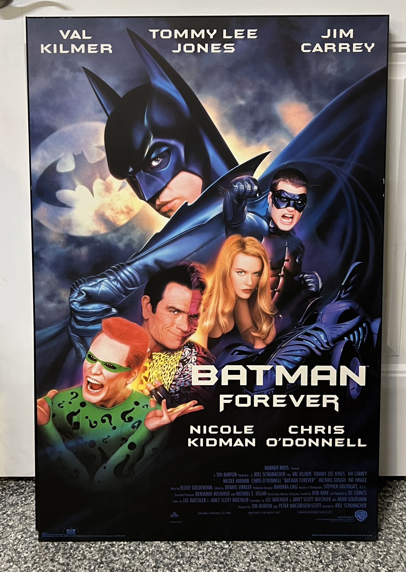 Batman Forever Hard-Backed Movie Poster 24x36 - Collector’s Edition