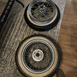 Harley Davidson Spoke Rims And Tires 