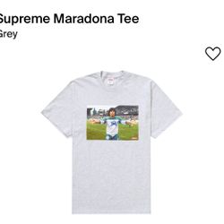 Supreme Grey Maradona Tee