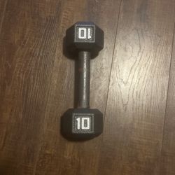 10 Pound Iron Dumbbell 