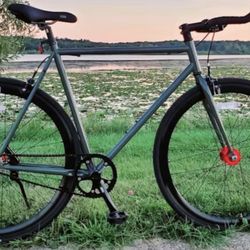State Bicycle Co . Core Line Fixedgear/ Single Speed W Bull Horns Earthstone Size 54 Like New Mint Condition 2025/26 