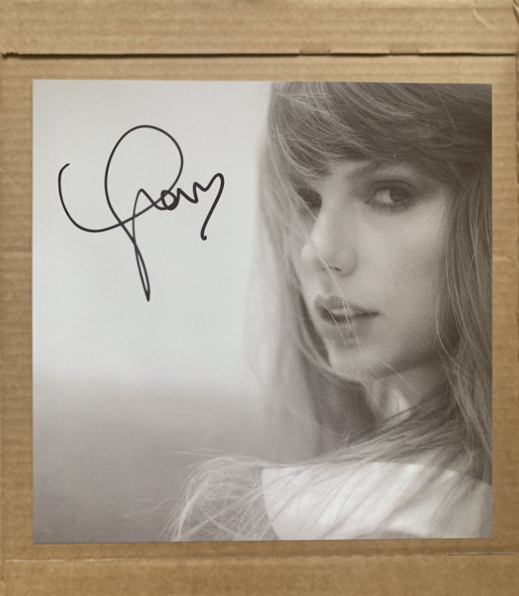 Taylor Swift The Tortured Poets Department 2 LP White Colored Vinyl Record + Bonus Track + Hand Signed with Heart Insert Photos New Mint Receipt 