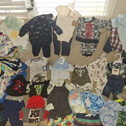 3-9 Month Baby Boy Clothes- 100+ Pcs!