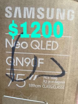 Samsung 75 NEO QLED LED LCD 120Hz 4K TV , check my profile for more models