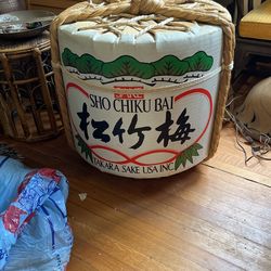 DECORATIVE JAPANESE SAKE BARRELS