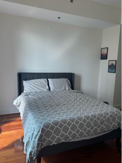 Queen Bed frame + Nectar Mattress