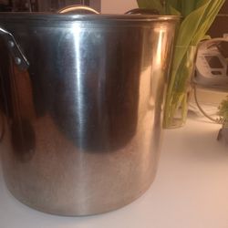 Large Stainless Steel Stock Pot with Lid