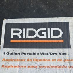 Wet-dry vacuum 4 gal RIDGID
