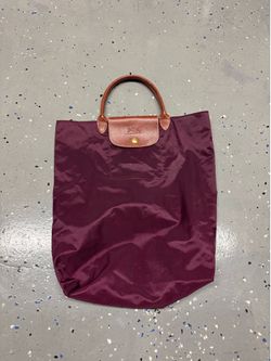 Longchamp Le Pliage Original Top Handle Tote Bag M Bordeaux Nylon 10168089