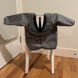 Tuxedo baby bib