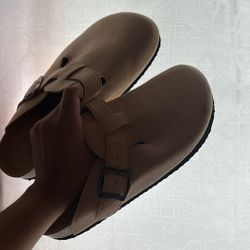Suede Clogs 