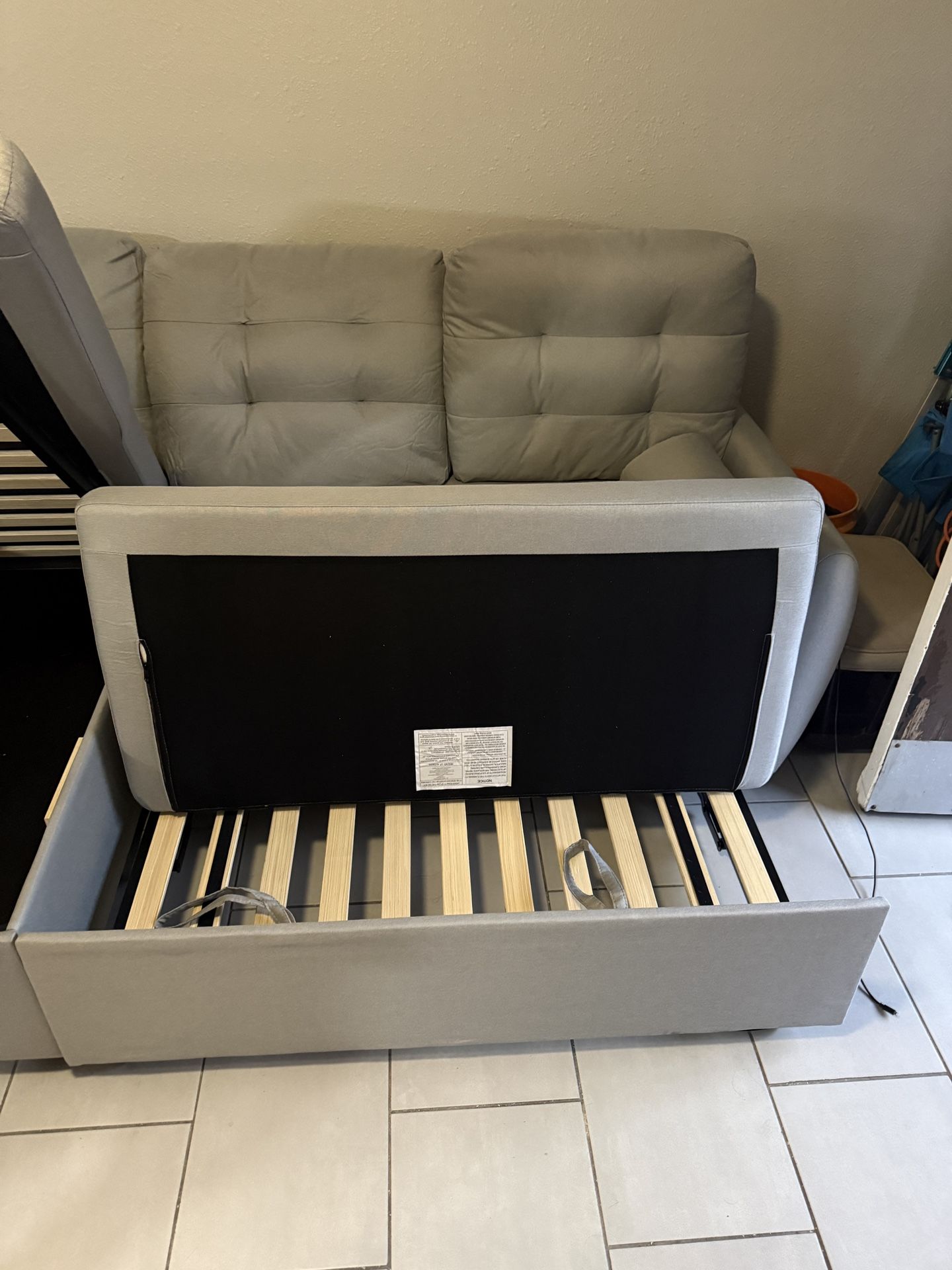 Ucloveria Sleeper Sofa Bed, 86" Convertible Sectional Sofa Couches for Living Room, 4 in 1 Pull Out Couch Bed with Reversible Storage Chaise | USB Por