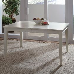 Summerhill by Liberty Extendable Rectangular-Leg Dining Table with 4 Slat-Back Side Chairs