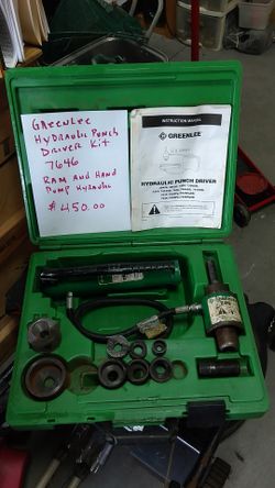 Greenlee 7306SB SlugBuster Knockout Punch and Hydraulic Driver Set