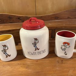 Rae Dunn: Toy Story (Woody & Jessie) Set 