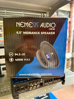 NA-6.5SLM  $69.99  6.5″ Slim Mount Midrange Speaker 400W Max 200W RMS 1.5″ Voice Coil 4-Ohm