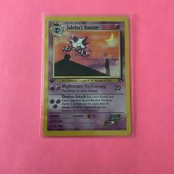 1st Edition Sabrina’s Haunter 55/132 Pokemon Card from Gym Challenge 