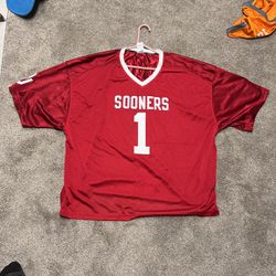 Russell 3XL #1 Oklahoma Sooners Jersey 