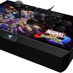 Razer Panthera Arcade Stick for PS4: Fully Mod-Capable - Sanwa Joystick and Push Buttons - Internal Storage Compartment - Marvel vs Capcom Edition
