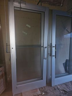 36"x83" commercial  aluminum doors