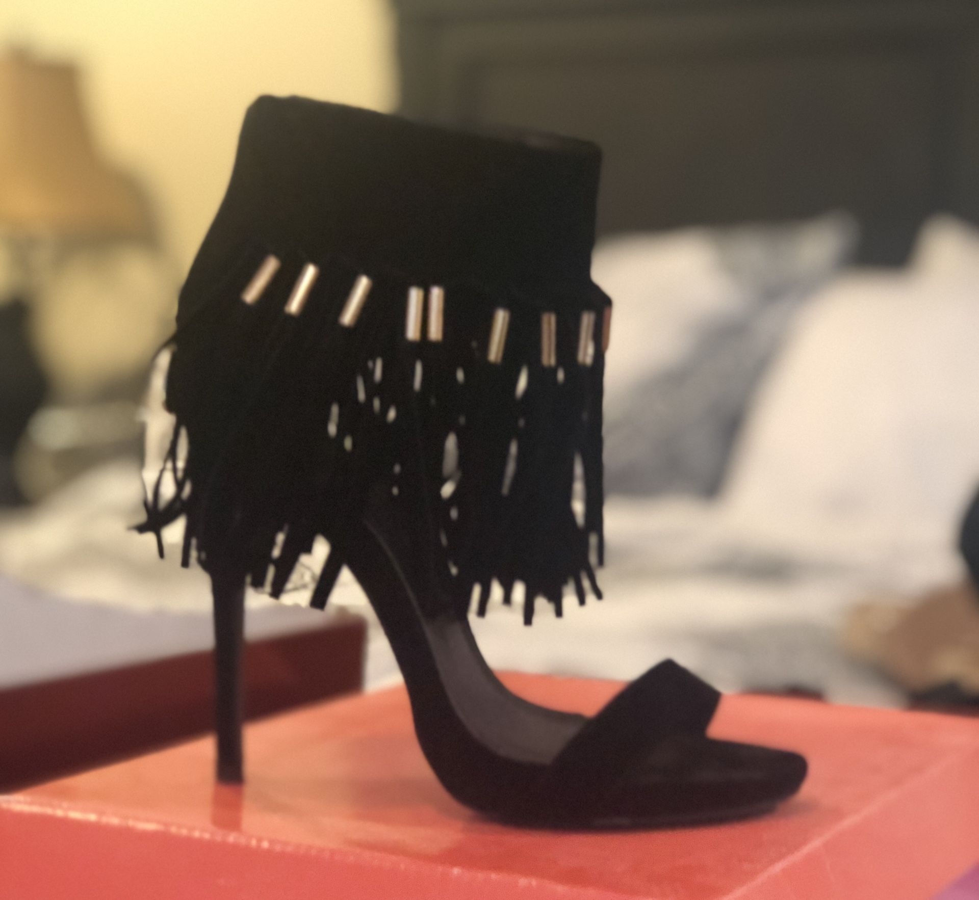 Fringe heels