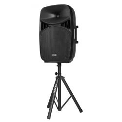  Portable PA System, 2000W (PMPO) Powered, Sound System Set with 3 Channel Mixer, Dual Speakers, Wireless Bluetooth, Microphone, Compact Stands, USB &