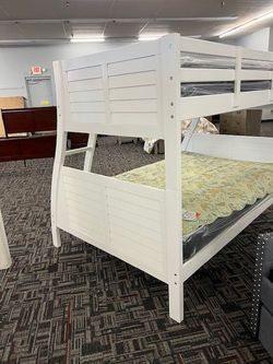 WHITE BUNK BED FULL & TWIN // WE DELIVER 